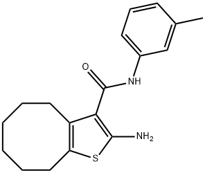 2-AMINO-N-(3-METHYLPHENYL)-4,5,6,7,8,9-HEXAHYDROCYCLOOCTA[B]THIOPHENE-3-CARBOXAMIDE|