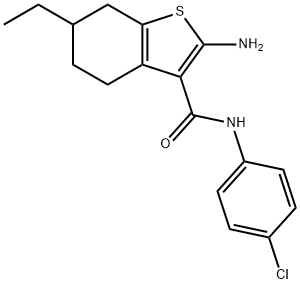 2-AMINO-N-(4-CHLOROPHENYL)-6-ETHYL-4,5,6,7-TETRAHYDRO-1-BENZOTHIOPHENE-3-CARBOXAMIDE|2-AMINO-N-(4-CHLOROPHENYL)-6-ETHYL-4,5,6,7-TETRAHYDRO-1-BENZOTHIOPHENE-3-CARBOXAMIDE