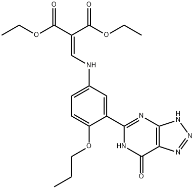 diethyl [[[3-(4,7-dihydro-7-oxo-1H-1,2,3-triazolo[4,5-d]pyrimidin-5-yl)-4-propoxyphenyl]amino]methylene]malonate|