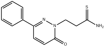 6-Phenyl-2-[2-(thiocarbamoyl)ethyl]-3(2H)-pyridazinone 结构式