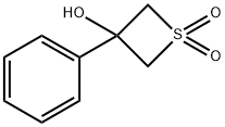 3-Hydroxy-3-phenylthietane 1,1-dioxide,66982-50-1,结构式