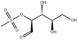 3,4,5-trihydroxy-2-methylsulfonyloxy-pentanal Struktur