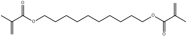 2-甲基-2-丙烯酸-1,10-癸二酯, 6701-13-9, 结构式