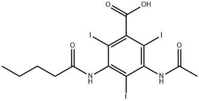 3-Acetylamino-2,4,6-triiodo-5-valerylaminobenzoic acid,67011-44-3,结构式