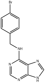 N-[(4-Bromophenyl)methyl]-1H-purin-6-amine Struktur