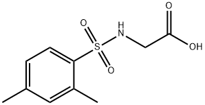 [[(2,4-DIMETHYLPHENYL)SULFONYL]AMINO]ACETIC ACID 结构式