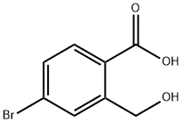 4-溴-2-羟基甲基苯甲酸, 670256-21-0, 结构式