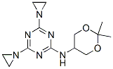 4,6-ジ(アジリジン-1-イル)-N-(2,2-ジメチル-1,3-ジオキサン-5-イル)-1,3,5-トリアジン-2-アミン 化学構造式