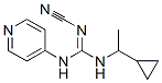 2-Cyano-1-(1-cyclopropylethyl)-3-(4-pyridyl)guanidine,67026-50-0,结构式