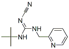 1-tert-ブチル-2-シアノ-3-(2-ピリジルメチル)グアニジン 化学構造式
