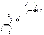 2-(2-Piperidinyl)ethyl benzoate hydrochloride Struktur