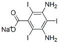 3,5-ジアミノ-2,4,6-トリヨード安息香酸ナトリウム 化学構造式