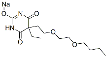 5-[2-(2-Butoxyethoxy)ethyl]-5-ethyl-2-sodiooxy-4,6(1H,5H)-pyrimidinedione|