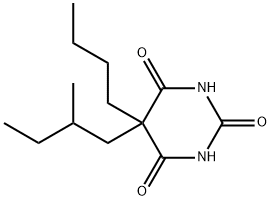 5-Butyl-5-(2-methylbutyl)-2,4,6(1H,3H,5H)-pyrimidinetrione Structure