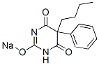 5-Butyl-5-phenyl-2-sodiooxy-4,6(1H,5H)-pyrimidinedione Struktur