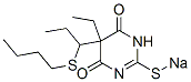 5-[1-(Butylthio)propyl]-5-ethyl-2-sodiothio-4,6(1H,5H)-pyrimidinedione Struktur