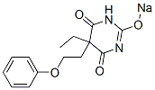 5-Ethyl-5-(2-phenoxyethyl)-2-sodiooxy-4,6(1H,5H)-pyrimidinedione 结构式