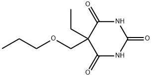 5-Ethyl-5-(propoxymethyl)barbituric acid Structure