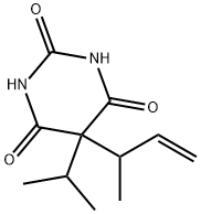 5-Isopropyl-5-(1-methyl-2-propenyl)-2,4,6(1H,3H,5H)-pyrimidinetrione,67051-38-1,结构式