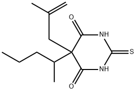 2,3-Dihydro-5-(2-methyl-2-propenyl)-5-(1-methylbutyl)-2-thioxo-4,6(1H,5H)-pyrimidinedione,67051-46-1,结构式