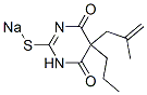 5-(2-Methyl-2-propenyl)-5-propyl-2-sodiothio-4,6(1H,5H)-pyrimidinedione,67051-60-9,结构式