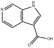 1H-ピロロ[2,3-C]ピリジン-3-カルボン酸 化学構造式