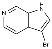 3-ブロモ-1H-ピロロ[2,3-C]ピリジン 化学構造式