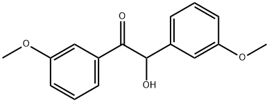 3,3'-二甲氧基苯偶姻 结构式