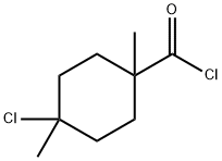 Cyclohexanecarbonyl chloride, 4-chloro-1,4-dimethyl- (9CI) 化学構造式
