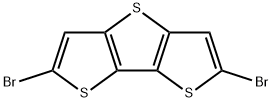 2,6-Dibromodithieno[3,2-b:2',3'-d]thiophene Struktur