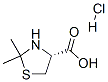 2,2-二甲基-1,3-噻唑烷-4-羧酸盐酸盐,67089-92-3,结构式