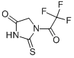 4-Imidazolidinone, 2-thioxo-1-(trifluoroacetyl)- (9CI) 化学構造式