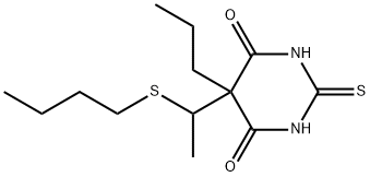 5-[1-(Butylthio)ethyl]-5-propyl-2-sodiothio-4,6(1H,5H)-pyrimidinedione,67114-20-9,结构式