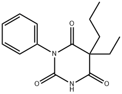 5-Ethyl-1-phenyl-5-propylbarbituric acid Structure