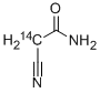 2-CYANOACETAMIDE, [2-14C] Structure