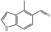 1H-Indole-5-carboxaldehyde, 4-methyl- (9CI) Struktur