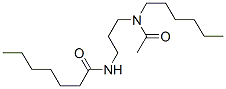 N-[3-(N-Acetylhexylamino)propyl]heptanamide 结构式