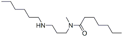 N-[3-(Hexylamino)propyl]-N-methylheptanamide 结构式