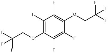 1,4-ビス(2,2,2-トリフルオロエトキシ)テトラフルオロベンゼン 化学構造式