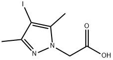 2-(4-iodo-3,5-dimethyl-1H-pyrazol-1-yl)acetic acid, 6715-88-4, 结构式