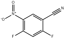 2,4-二氟-5-硝基苯腈,67152-20-9,结构式