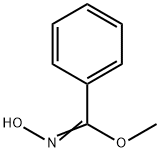 Benzenecarboximidic acid, N-hydroxy-, methyl ester Structure
