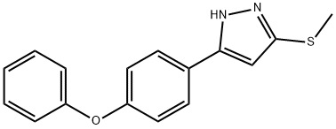 5-(METHYLTHIO)-3-(4-PHENOXYPHENYL)-1H-PYRAZOLE Structure