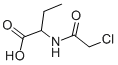 N-CHLOROACETYL-DL-2-AMINO-N-BUTYRIC ACID Struktur