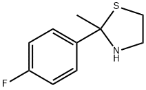 2-(p-Fluorophenyl)-2-methylthiazolidine,67189-30-4,结构式