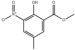 METHYL 2-HYDROXY-5-METHYL-3-NITROBENZENECARBOXYLATE,67191-44-0,结构式