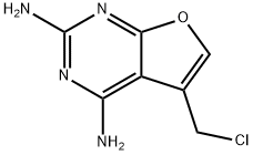 5-(CHLOROMETHYL)FURO[2,3-D]PYRIMIDINE-2,4-DIAMINE,67194-86-9,结构式