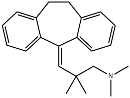 3-(10,11-Dihydro-5H-dibenzo[a,d]cyclohepten-5-ylidene)-2,2,N,N-tetramethyl-1-propanamine,67195-25-9,结构式