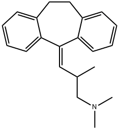 3-(10,11-Dihydro-5H-dibenzo[a,d]cyclohepten-5-ylidene)-2,N,N-trimethyl-1-propanamine Struktur