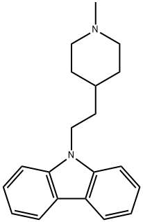 9-[2-(1-Methyl-4-piperidyl)ethyl]-9H-carbazole Struktur